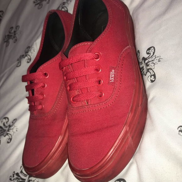 All red Vans - Picture 2 of 3